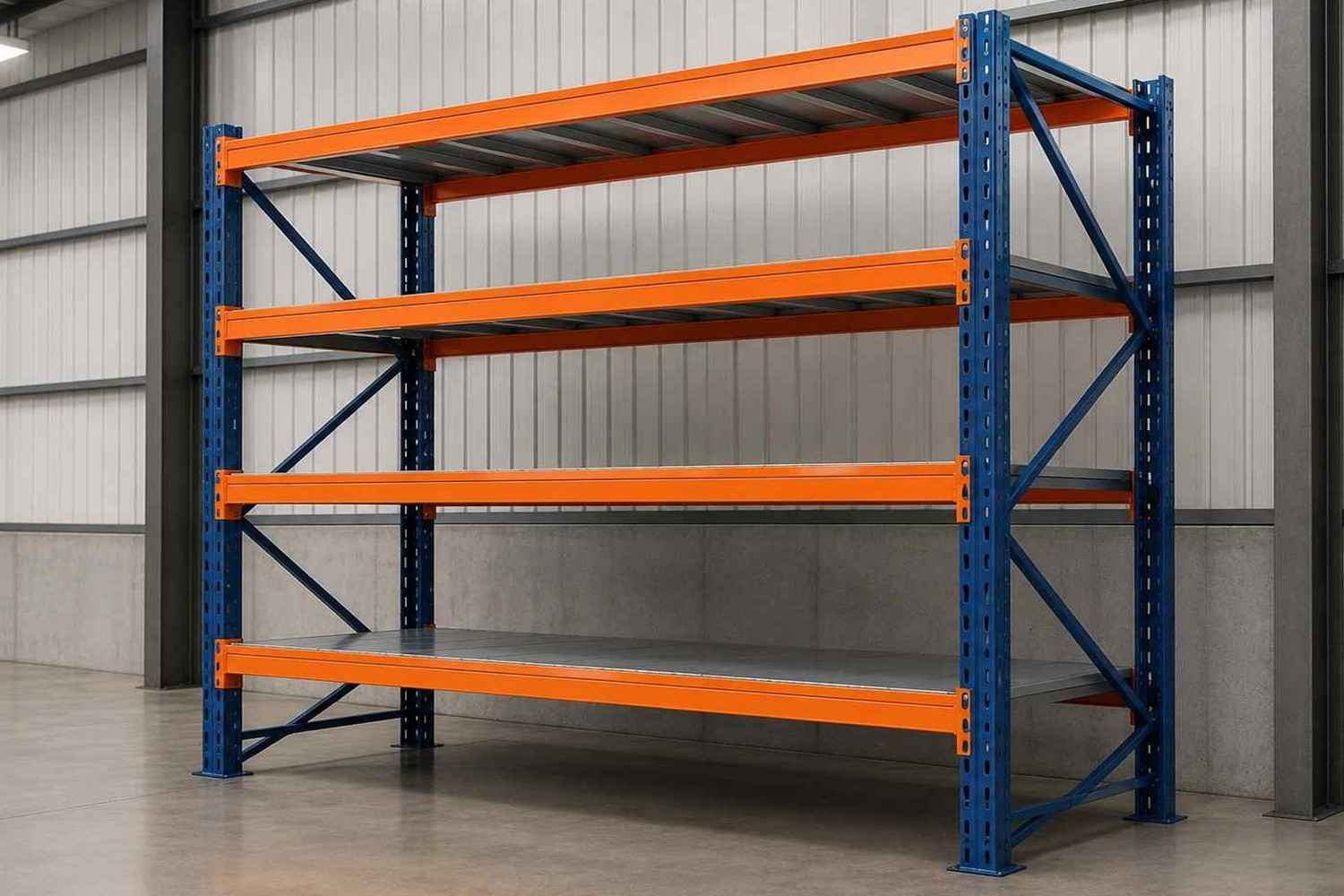 Heavy duty warehouse rack