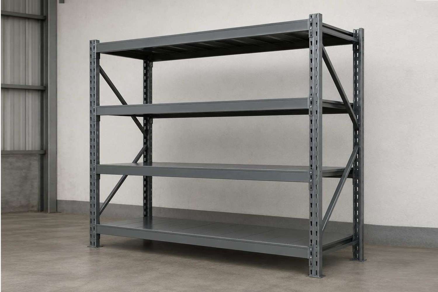 Mild steel industrial storage rack