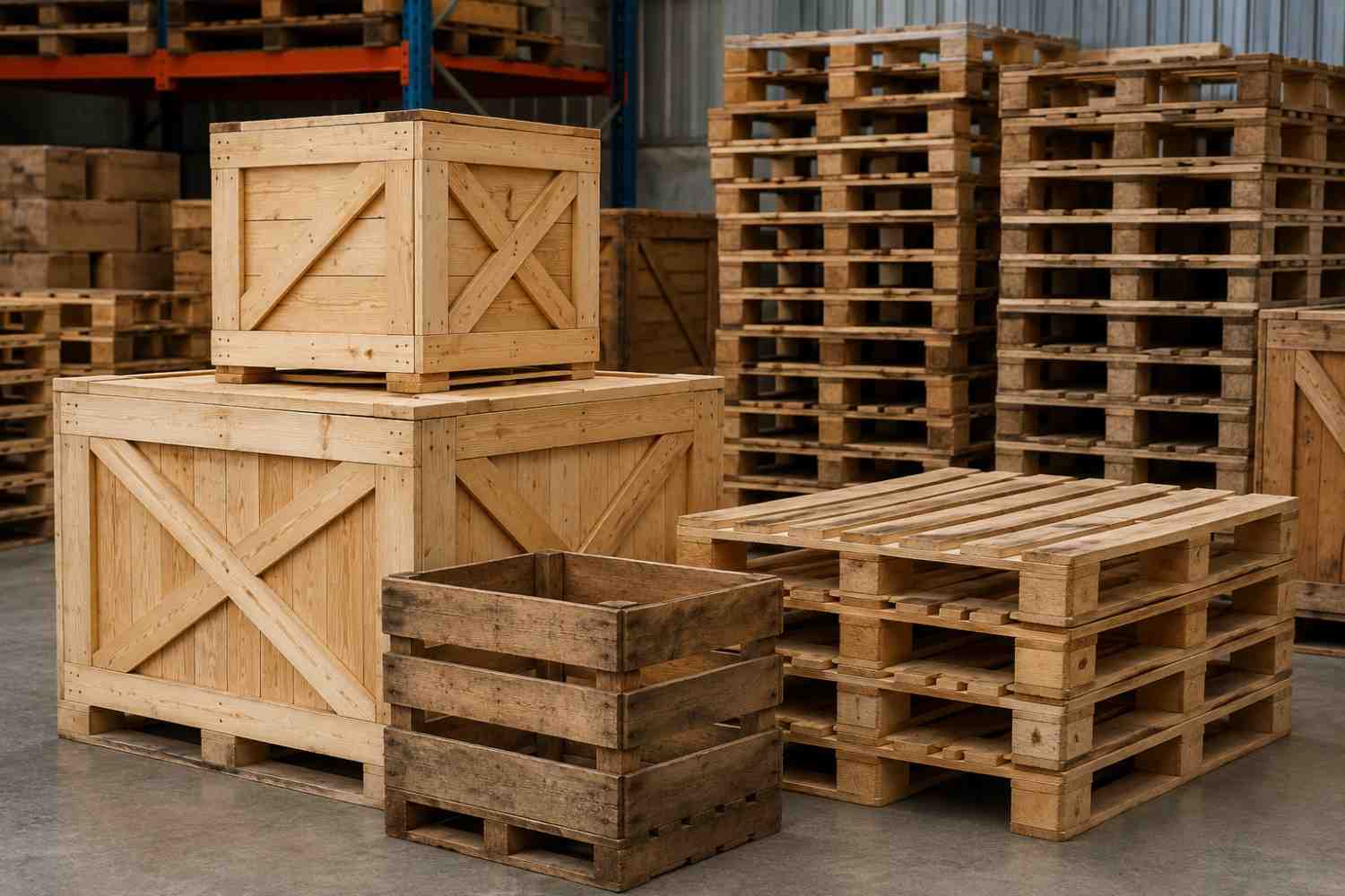 Pallets and crates